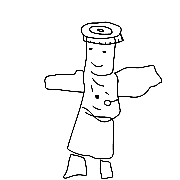 Drawn KoKo Character with Tape Measurer on their Head For Parents