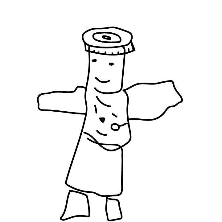 Drawn KoKo Character with Tape Measurer on their Head For Parents